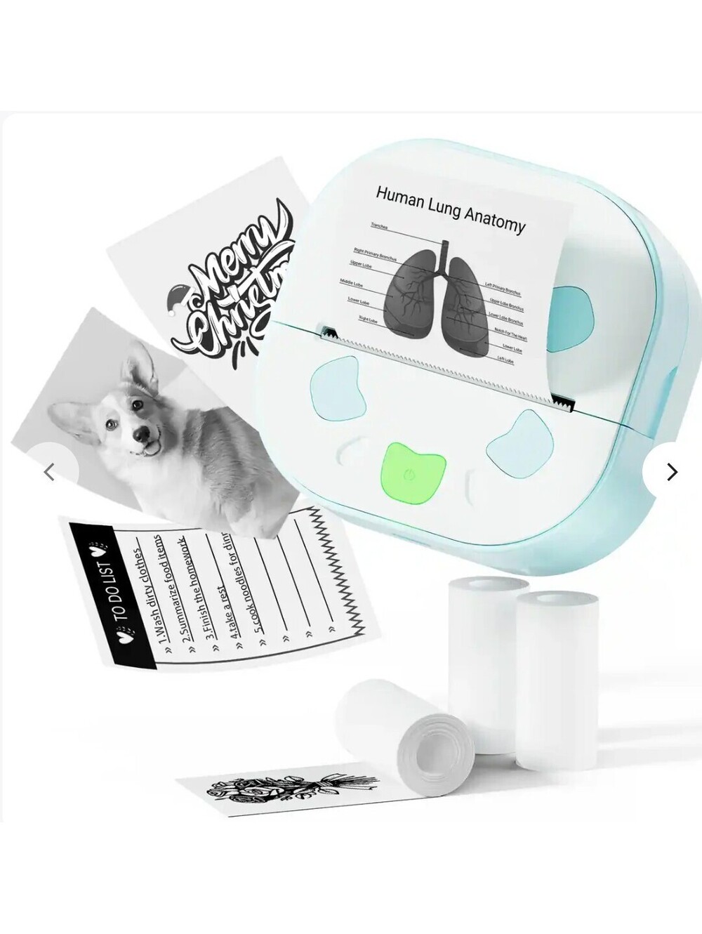 D21 Portable Sticker Printer Black & White Photo Print Scan Label Print / New